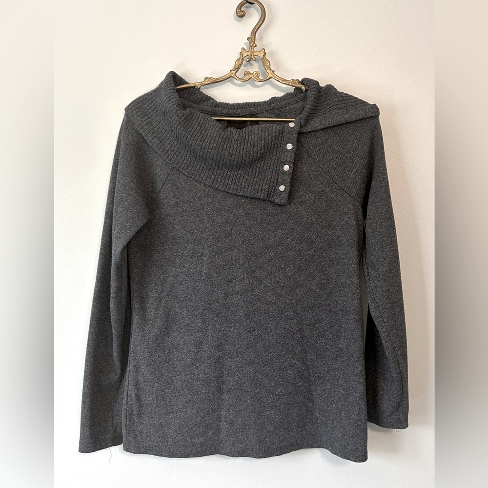 Rafaella asymmetrical neckline sweater